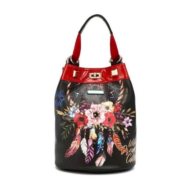 NICOLE LEE MULTIFUNCTIONAL BUCKET BAG BACKPACK main image 9